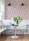 Cecilia Purple wallpaper in a modern interior setting
