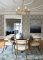 Arlie Grey wallpaper styled in a modern dining area