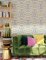 Stylish geometric wallpaper with a soft painterly effect