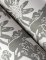 Roll shot of A Street Prints Jacaranda Charcoal Wallpaper highlighting detailed botanical design and subtle textured finish in grey tones.