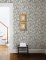 A Street Prints Jacaranda Charcoal Wallpaper close up with detailed palm leaf design and subtle toucan motifs.