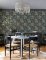 A Street Prints Caspian Blue & Grey Wallpaper featuring exotic palms, wild greenery, and tigers in a bold, adventurous design.