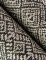 A Street Prints Gallivant Black & White Wallpaper highlighting its intricate textile-inspired design.