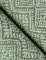 A Street Prints Gallivant Green Wallpaper highlighting its intricate textile-inspired design.