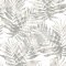 Galerie Organic Textures Tropical Leaves Grey Wallpaper