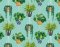 ohpopsi Houseplant Cerulean Twist Wallpaper GRA50108W