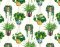 ohpopsi Houseplant Parakeet Wallpaper GRA50112W