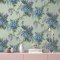 Crown Golden Pheasant Sage Wallpaper Room 2
