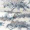 Crown Archive Tree Dark Blue Wallpaper Roll