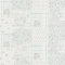 Galerie Patchwork Vintage Floral Motif Blue / Grey / White Wallpaper
