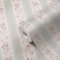 Galerie Vintage Rose Stripe Motif Silver Grey Wallpaper Roll