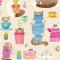 ohpopsi Kitten Kaboodle Marshmallow Wallpaper WGU50111W