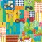 ohpopsi Down On The Farm Teal Twist Wallpaper WGU50118W