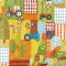 ohpopsi Down On The Farm Orange Crush Wallpaper WGU50119W