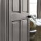Painted door in Abigail Ahern Anise Greige with warm, neutral styling