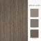 Matching paints paired with Abigail Ahern Fibre Stripe Sable wallpaper