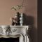 Painted door in Abigail Ahern Nordic Mist with light, calming styling