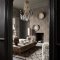 Second room view of Abigail Ahern Oxidized Opulence Limestone wallpaper with earthy, industrial decor
