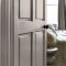 Painted door in Abigail Ahern Ruffled Muslin with soft, fabric-inspired styling