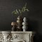 Flat image of Abigail Ahern Weathered Linen Tattoo wallpaper in soft black