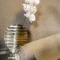 shimmering gold sequin-textured wallpaper