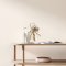 Interior room painted in Craig & Rose Chinese White with minimalist styling