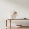 Interior room painted in Craig & Rose Dutch White with Regency-inspired styling