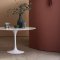 Interior room painted in Craig & Rose Etruscan Red with rustic, Mediterranean styling