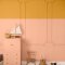Room painted in Craig & Rose French Ochre with warm, rustic styling