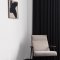 Interior room painted in Craig & Rose Hermitage with calm, atmospheric styling