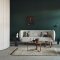 Room painted in Craig & Rose Otilie with botanical, serene styling
