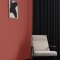 Interior room painted in Craig & Rose Red Barn with rustic, inviting styling