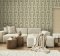 Decorline Henley Teal & Gold Wallpaper Room