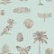 Sanderson Cocos Sky/Taupe Wallpaper