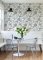 A Street Prints Ada Black & White Wallpaper Room