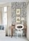 A Street Prints Bannon Black Wallpaper Room