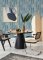 A Street Prints Sabah Teal Wallpaper room