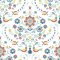 A Street Prints Britt Red & Blue Wallpaper