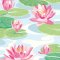 OHPOPSI Waterlily Sky & Rose Wallpaper IKA50101W