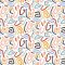 OHPOPSI Squiggle Lapis & Honey Wallpaper ABS50126W