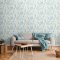 Blossom Seascape Wallpaper featuring a dreamy floral design with a translucent effect.