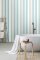 Modern striped wallpaper featuring cool blue and beige tones.