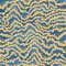 OHPOPSI Contour Denim & Ochre Wallpaper IKA50120W