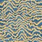 OHPOPSI Contour Denim & Ochre Wallpaper IKA50120W