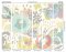 Origin Murals Abstract Floral Pastel Blue Mural Panels