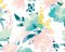 Origin Murals Graphic Flower Blush & Jade Mural