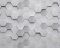 Origin Murals Metal Hexagons Silver Mural