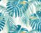 Origin Murals Tropical Leaves Teal Mural