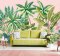 Origin Murals Tropical Palm Trees Pink Mural Room