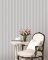 Galerie Pretty Prints Ticking Stripe White & Black Wallpaper Room